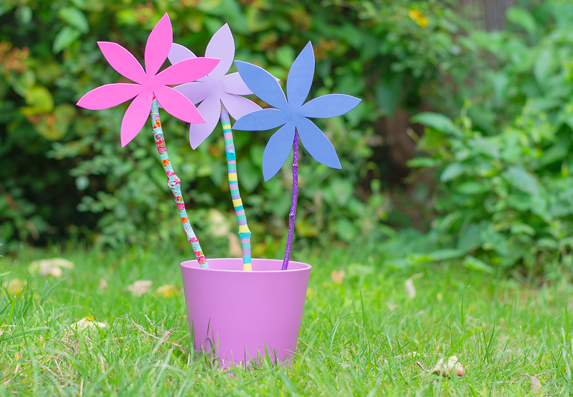 How To Make Foam Flowers With Sticks