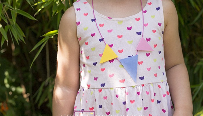 foam triangle necklaces