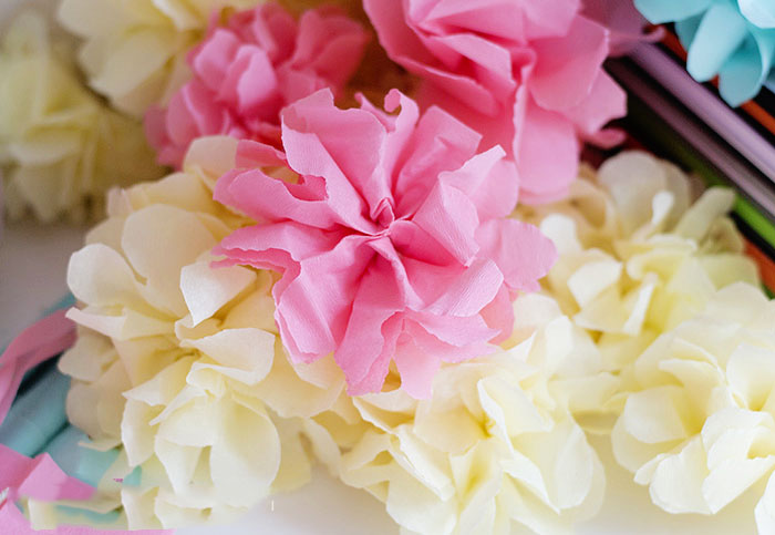 Turn Tissue Paper into White Flower - Easy Paper Flowers