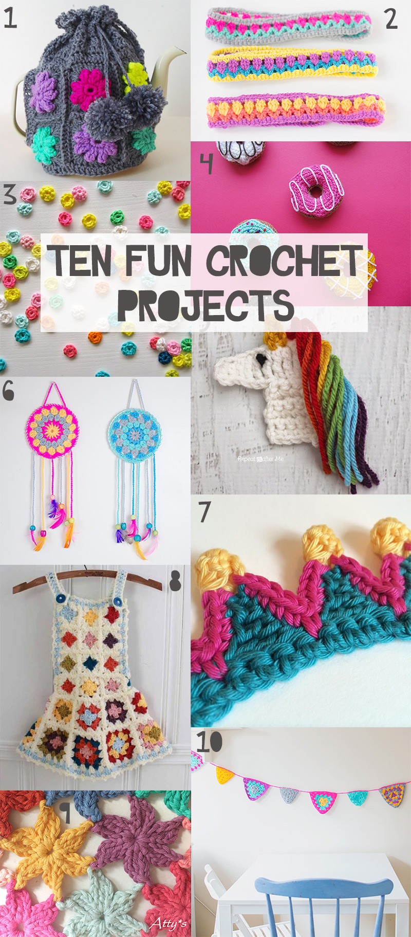 Ten Fun Crochet Projects Great For Beginners!