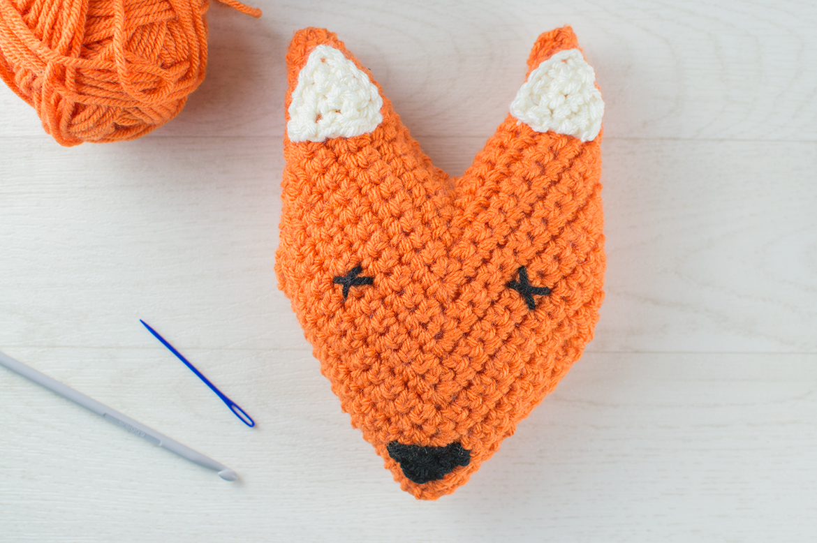 Crocheted-foxes-head