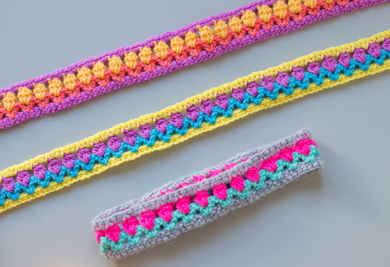 Crochet Headbands Using Tulip Stitch Let's Do Something Crafty