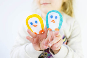 How To Make Simple Penguin Finger Puppets - Let's Do Something Crafty