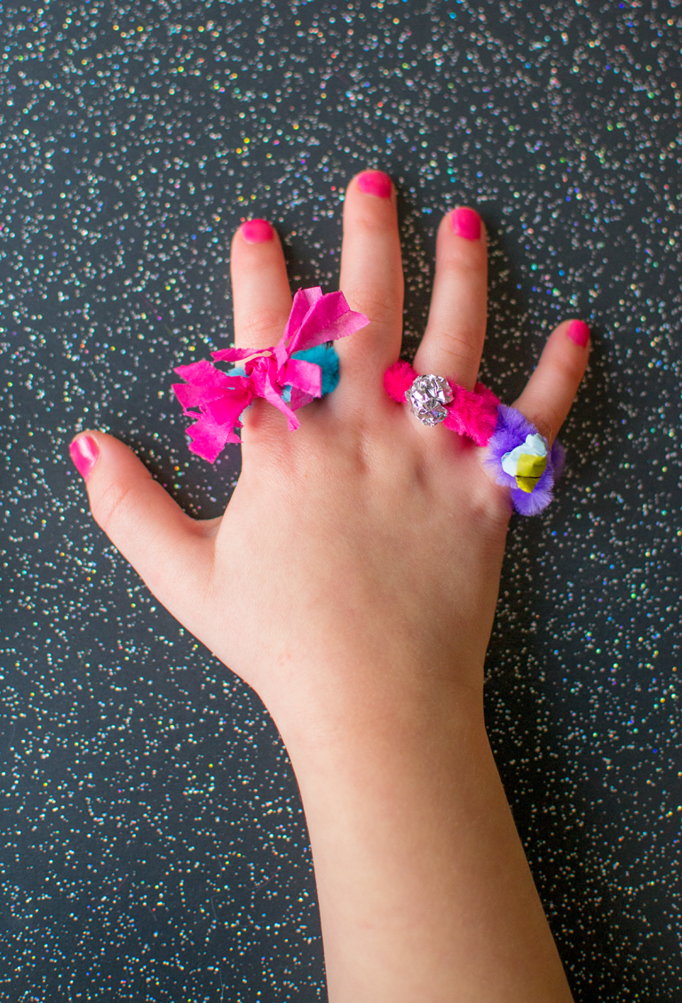 DIY Jewelry For Kids The EASIEST Pipe Cleaner Rings Let's Do