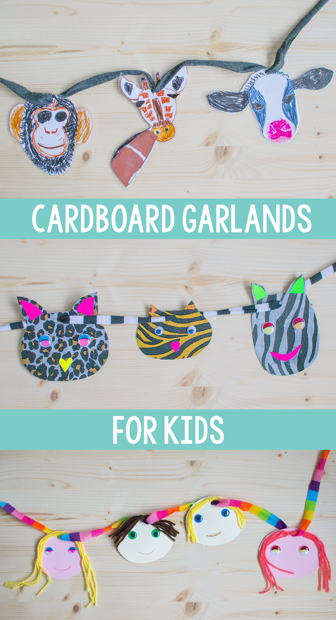 cardboard garlands for kids